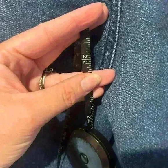 Crazy train extra wide leg cropped denim jeans women’s size 17(33) EUC western - Picture 5 of 5